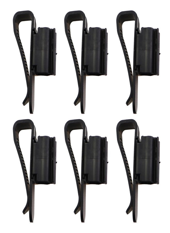 Caishun 6PCS 9.7x5.3cm Black Hose Holders Adjustable Fish Tank Hose Clamp Aquarium Hose Clamp ABS Plastic Clip Suitable for Pipe with a Diameter of 8-16mm - Image 1